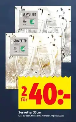 ICA Kvantum ICA Servetter erbjuda