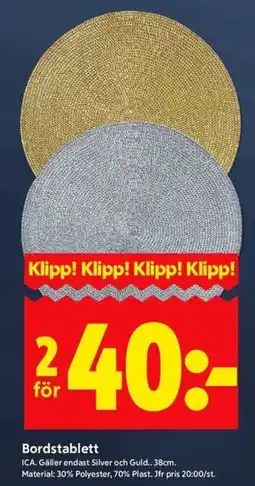 ICA Kvantum ICA Bordstablett erbjuda