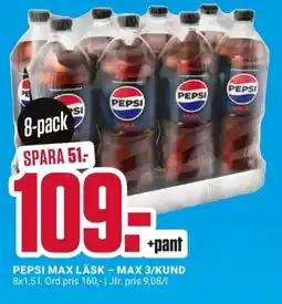 ÖoB PEPSI Max läsk erbjuda