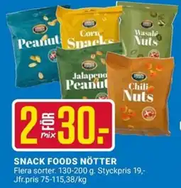 ÖoB Snack foods nötter erbjuda