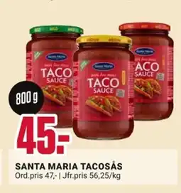 ÖoB SANTA MARIA Tacosås erbjuda