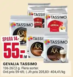 ÖoB GEVALIA Tassimo erbjuda