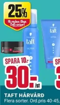 ÖoB TAFT Hårvård erbjuda