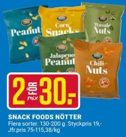 ÖoB SNACK Foods nötter erbjuda