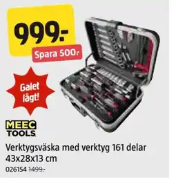 Jula Verktygsväska med verktyg 161 delar erbjuda