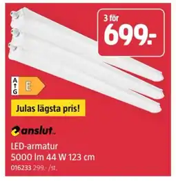 Jula LED-armatur 5000 Im 44 W 123 cm erbjuda