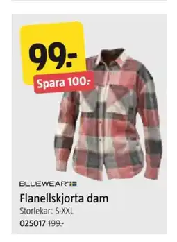 Jula Flanellskjorta dam erbjuda