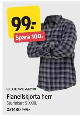 Jula Flanellskjorta herr erbjuda