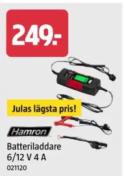 Jula Hamron Batteriladdare 6/12 V 4 A erbjuda