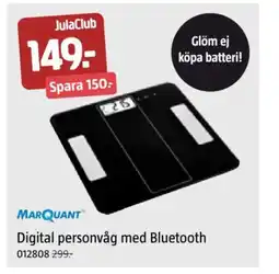 Jula Digital personvåg med Bluetooth erbjuda