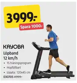 Jula KAYOBA Löpband 12 km/h erbjuda
