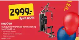 Jula KAYOBA Multigym för mångsidig hemmaträning erbjuda
