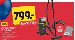 Jula Grovdammsugare 25 l 1400 W erbjuda