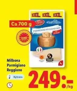 Lidl Milibona Parmigiano Reggiano erbjuda