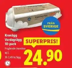 Lidl Kronägg Vardagsägg 10-pack erbjuda