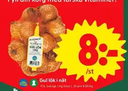 ICA Supermarket Gul lök i nät erbjuda