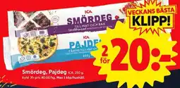 ICA Supermarket Smördeg, Pajdeg ICA erbjuda