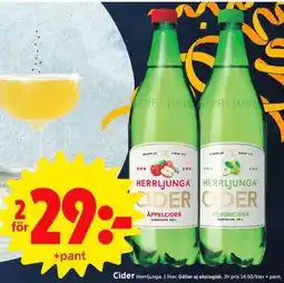 ICA Supermarket Herrljunga Cider erbjuda