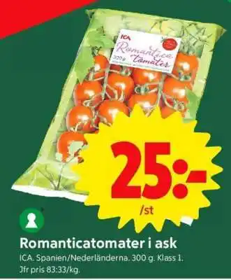 ICA Supermarket Romanticatomater i ask erbjuda