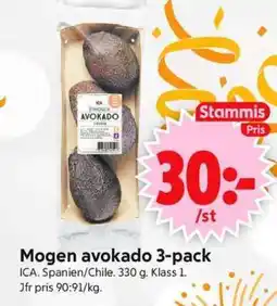 ICA Supermarket MOGEN AVOKADO 3-PACK erbjuda