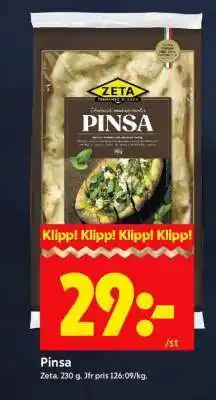 ICA Supermarket Pinsa erbjuda
