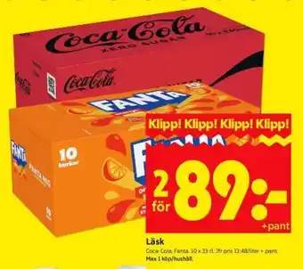 ICA Supermarket Coca-Cola, Fanta erbjuda