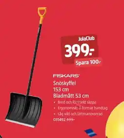 Jula Snöskyffel 153 cm Bladmått 53 cm, Medlemspris erbjuda