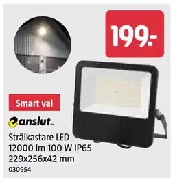 Jula Strålkastare LED 12000 lm 100 W IP65 229x256x42 mm erbjuda