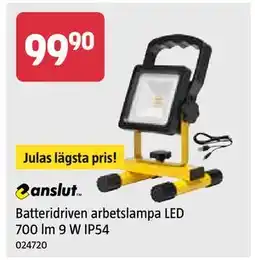 Jula Batteridriven arbetslampa LED 700 lm 9 W IP54 erbjuda
