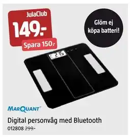 Jula Digital personvåg med Bluetooth, Medlemspris erbjuda