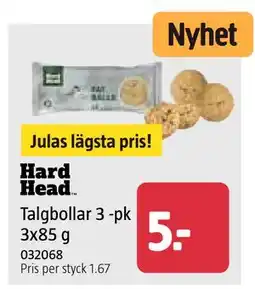 Jula Talgbollar 3 -pk 3x85 g erbjuda