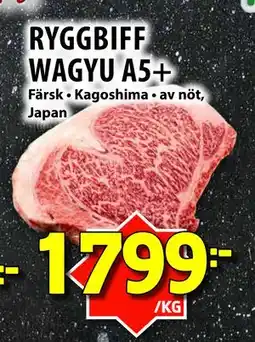 Matvärlden Tensta RYGGBIFF WAGYU A5+ erbjuda