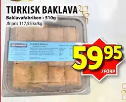 Matvärlden Tensta TURKISK BAKLAVA erbjuda