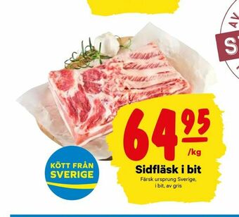 City Gross Sidfläsk i bit erbjuda
