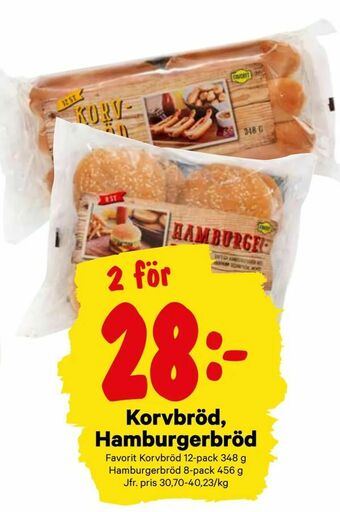 City Gross Korvbröd, Hamburgerbröd erbjuda