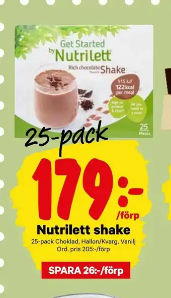 City Gross Nutrilett shake erbjuda