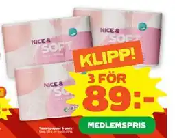 Stora Coop Toalettpapper 6-pack, Medlemspris erbjuda