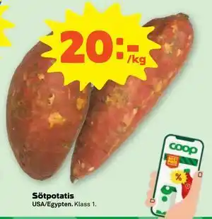 Stora Coop Sötpotatis erbjuda
