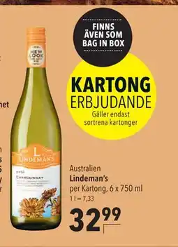 Citti Lindeman's BIN 65 Chardonnay, EUR 32.99 erbjuda