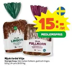 Stora Coop Mjukt bröd Vilja, Medlemspris erbjuda