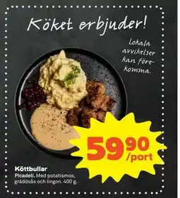 Stora Coop Köttbullar erbjuda