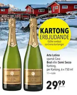 Citti Arte Latino Brut eller Semi Secco, EUR 29.99 erbjuda