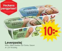 Matöppet Leverpastej erbjuda
