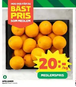 Coop APELSINER, Medlemspris erbjuda