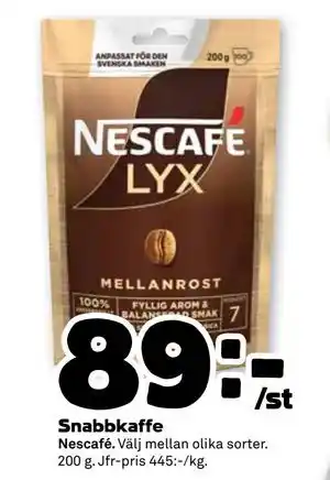 Stora Coop Snabbkaffe erbjuda