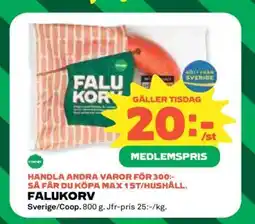 Coop Falukorv erbjuda