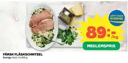 Coop FÄRSK FLÄSKSCHNITZEL erbjuda