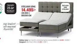 Mio STÄLLBAR SÄNG erbjuda