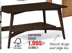 Mio SOFFBORD ESTER erbjuda