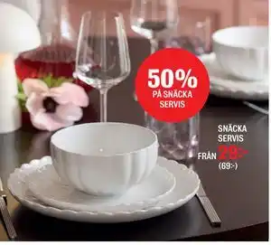 50% PÅ SNÄCKA SERVIS